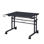 Harper & Bright Designs Adjustable Height Standing Desk Sit Stand Up Desk Workstation 35 Inch with Moveable Shelf for Office Home, Black