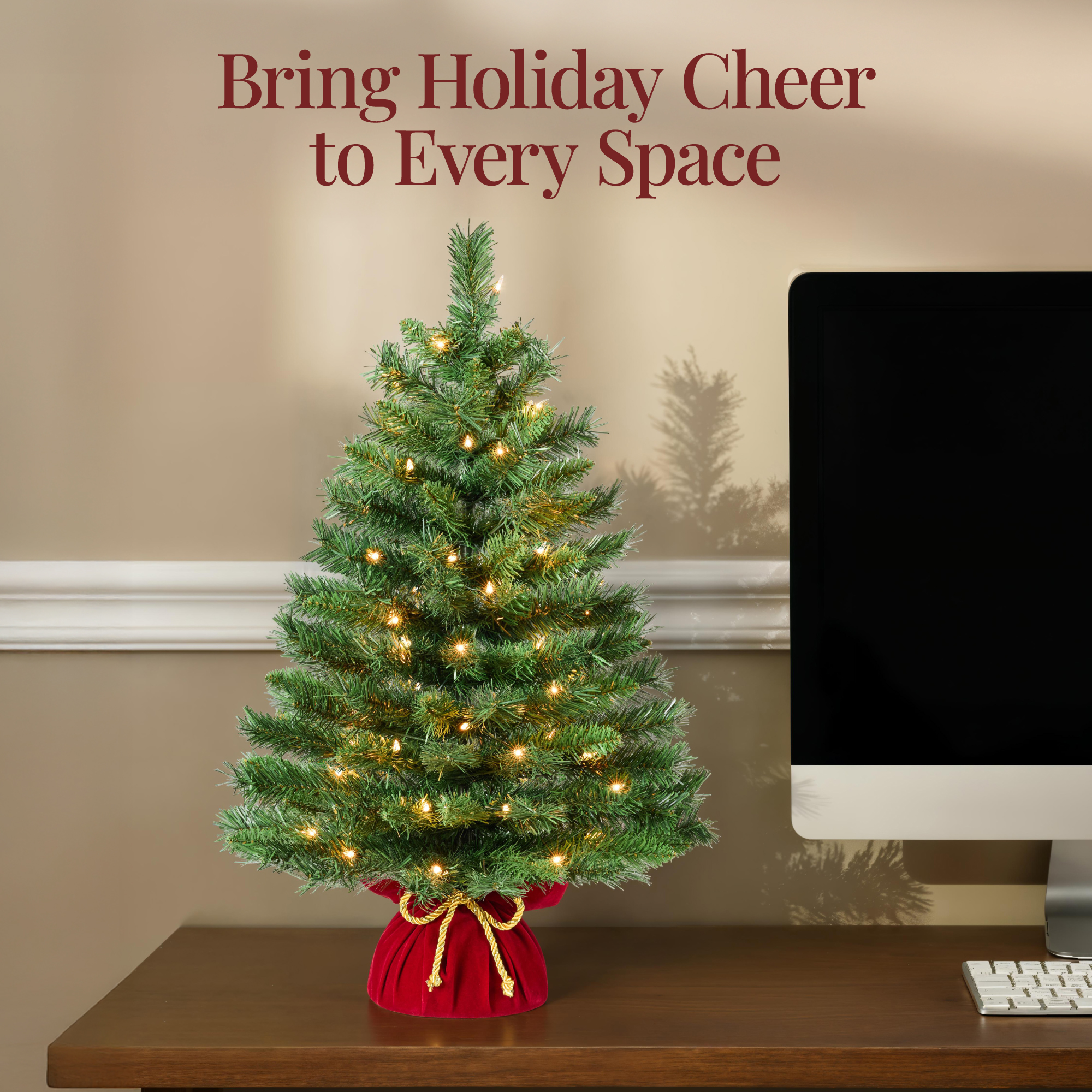 Best Choice Products 24 Inch Pre-Lit Tabletop Christmas Tree photo 6