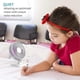 thumbnail image 2 of USB Powered Fan, Small Desk Fan with 3 Settings, Personal Quiet Fan with Strong Airflow and Low Noise, 40 Tilt, Portable Desk Fan - 1.1m Cord (White P, 2 of 5