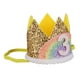 thumbnail image 5 of EeaseMX Adorables sombreros de cumpleaños para bebé, corona de arcoíris, diadema, suministros para fiestas, accesorios para fotos (dorado y arcoíris, encaje blanco, 3 estilos), 5 of 7