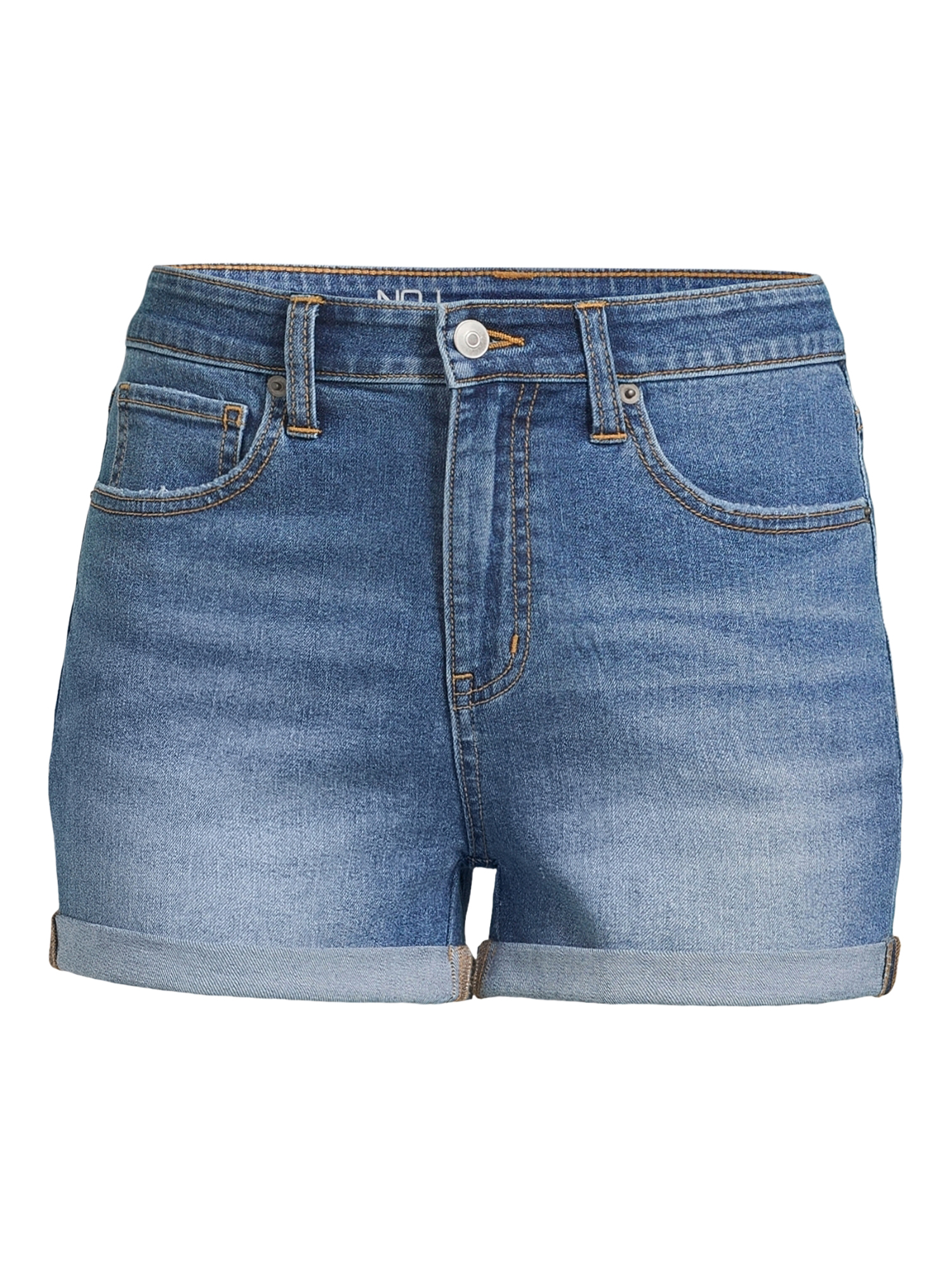 No Boundaries Junior's High Rise Denim Shorts, 3” Inseam, Sizes 1-21 ...