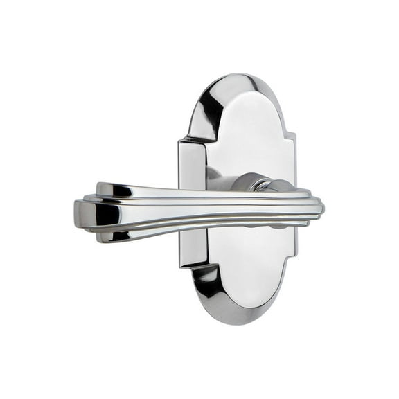 Nostalgic Warehouse Cotflr_Prv_234_Nk_Rh Fleur Right Handed Privacy Door Lever Set -