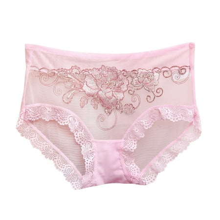 

Panties Women s Underpants Briefs Middle Waist Lace Underwear