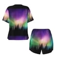 thumbnail image 5 of Lsque Northern Lights Women's Short-Sleeved Pajama Set - 2 Piece Soft and Lightweight Sleepwear Set-3X-Large, 5 of 9