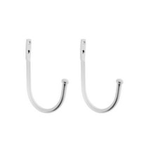 FACEGA 2-Pcs Curtain Holdbacks,Heavy-Duty Modern Aluminum Wall Hooks for Drapes,Rust-Resistant and Easy Installation Curtain Tiebacks