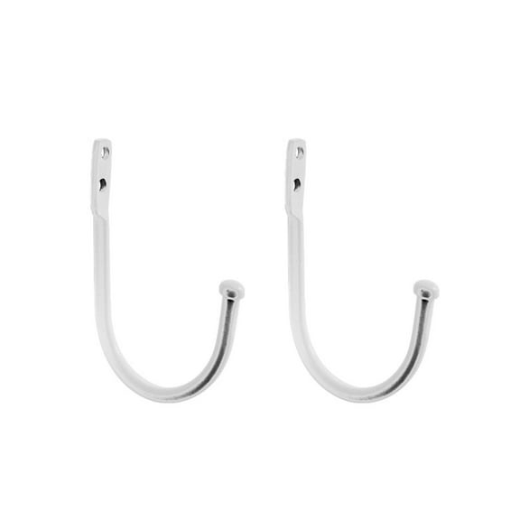 FACEGA 2-Pcs Curtain Holdbacks,Heavy-Duty Modern Aluminum Wall Hooks for Drapes,Rust-Resistant and Easy Installation Curtain Tiebacks