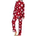 thumbnail image 5 of Women’s Christmas Pajama Set Two Piece Long Sleeve Button Up Top and Full Length Pants with Funny Xmas Print Cozy Holiday Sleepwear for Family Matching and Festive Lounging, 5 of 7