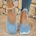 thumbnail image 6 of Mostsola Walking Shoes Women Knit Mesh Slip on Loafers Comfortable Lightweight Flats Nursing Shoes, 6 of 9