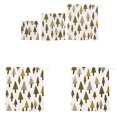 thumbnail image 3 of Linen Cotton Draw String Storage Basket Bag Candy Holder Christmas Tree Pattern Pocket Pounches, 3 of 7