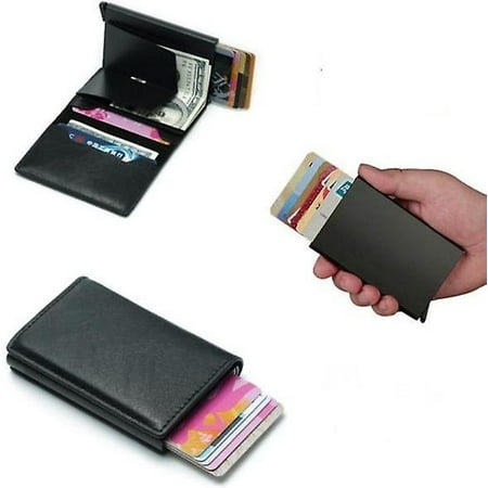 PopUp Smart Card Holder Pushes Forward 8st Short RFID NFC Secure ...