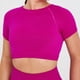 thumbnail image 1 of Camiseta de Yoga sin costuras para mujer, Top corto de manga corta para Fitness, camisetas de entrenamiento, ropa deportiva para gimnasio, camisetas para correr y ciclismo, 1 of 5