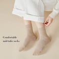 thumbnail image 4 of ShengRui Womens Cotton Crew Socks Thin Dress Socks for Women Above Breathable Casual Sock 8-10 Pairs, 4 of 6