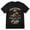 Black C, variant on Women's Black Crew Neck Graphic T-Shirt, Moon Woman Botanical Art Print Short Sleeve Tee for Casual Summer Wear