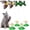 4PCS, variant on ABPETE Interactive Bird Toy for Cats, 360 Degree Rotatable Electric Flying Birds Cat Toy, Simulation Bird Interactive Toy for Cats Kitten Play Chase(4 PCS)