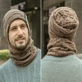 thumbnail image 5 of Winter Beanie Hats Scarf Set Warm Knit Hats Skull Cap Neck Warmer with Thick Fleece Lined Winter Hat & Scarf for Men Women, 5 of 12
