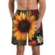 thumbnail image 1 of Balery Sunflower Floral Butterfly Traje de Baño Estilo Hawaiano para Hombre, Shorts de Secado Rápido con Bolsillos-Medium, 1 of 6