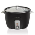 thumbnail image 6 of Hamilton Beach Rice Cooker and Food Steamer, 30 Cups Cooked (15 Uncooked), Steam Basket, Black, 37555, 6 of 11