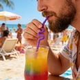 thumbnail image 6 of Flexible Corrugated Straws, Expandable Design, Perfect for Birthday Parties, Ideal for All Ages, Enhance Your Celebration Experience, 8 Pcs, 6 of 7