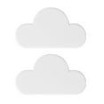 thumbnail image 1 of 2 Pcs Porte-Clés Muraux Sans Perçage en Forme de Nuage (Blanc), 1 of 9