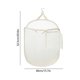 thumbnail image 3 of Cesta plegable de la ropa sucia con malla Cesta de ropa sucia | Tela de poliéster transpirable, almacenamiento colgante montado en la pared, 52,5x40x30cm | Opciones rosas, blancas, beige, 3 of 6