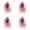 AI44_4pc Pink 0.75x0.59in, variant on SMKE Glow In The Dark Mini Resin Ghost Figurine With Oval Bean Shape And Luminous Blue Glow For Nighttime Terrarium Decor And Halloween Garden Displays