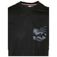 thumbnail image 2 of 9 Crowns Men's Pocket Short Sleeve Casual Tee (Small, Black/Camo), 2 of 3
