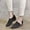 Black, variant on SMihono Flip Flops Sandals Womens Summer Casaul Women's Block Heel Hollow Out Short Boots Solid Color Pointed Toe Side Zipper Shoes Side Cut-out Loafers Shoes Slipper On Clearance