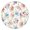 Pioneer Flower Floral, variant on Pioneer Flower Floral Print Pattern Round Fitted Tablecloth with Elastic Edge,Dining Table Cover Waterproof,Outdoor Round Tablecloth for Camping,Dining,Indoor and Outdoor