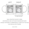 thumbnail image 5 of CTDream Funny 11oz. Ceramic Coffee Tea Mug Thank You Gift, Lecturer Nutritional Facts, 1-Pack, Novelty Gag Birthday Christmas Gift Ideas Coworker, 5 of 7