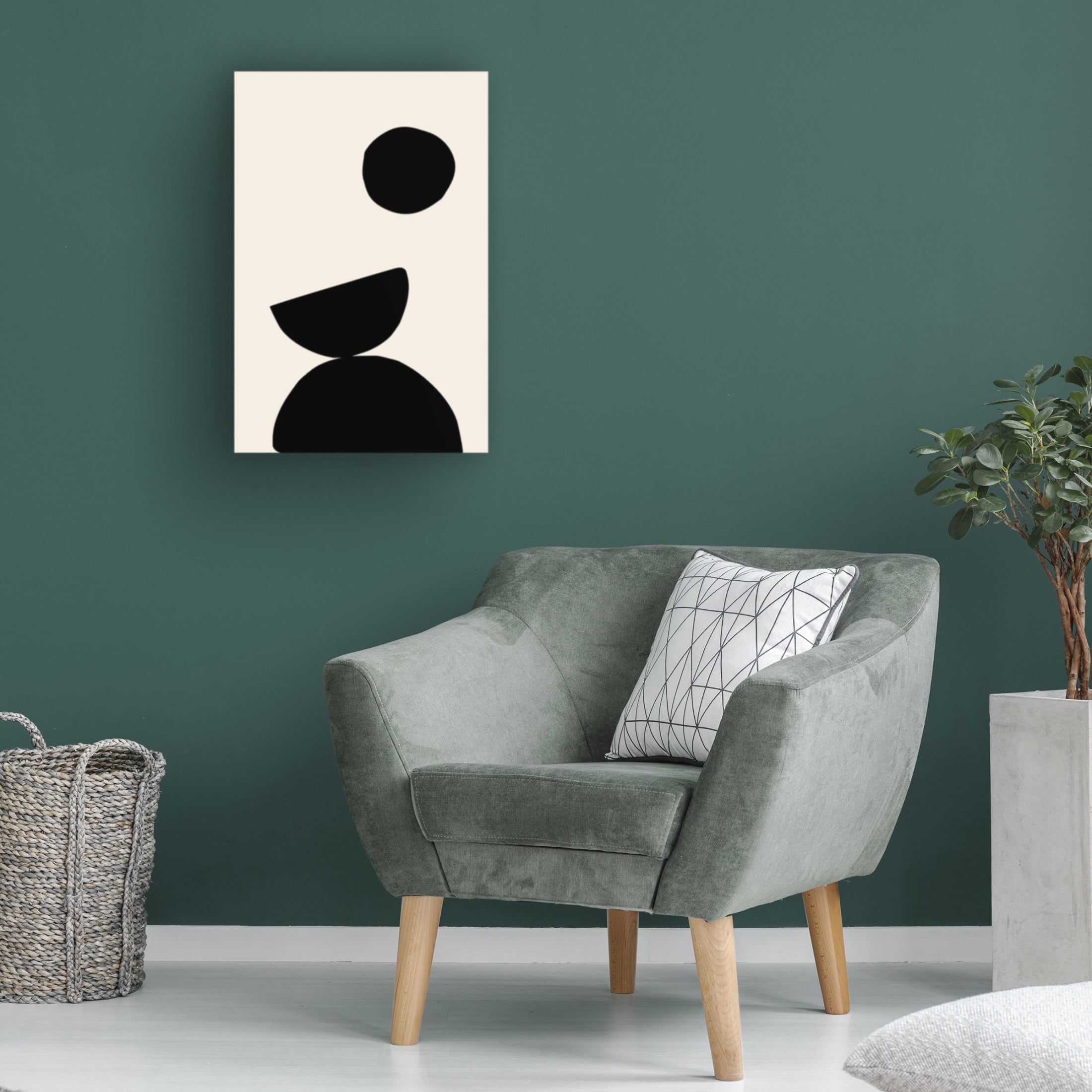 Canvas Wall Art - Pictufy Studio 'Organic Shapes 09' Wall Art for Living Room, Bedroom, or Office Décor by Trademark Fine Art - 12 x 19 Inches