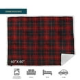 thumbnail image 4 of PAVILIA WATERPROOF Blanket For Couch, Sofa | Waterproof Dog Blanket for Large Dog, Puppy, Cat | Pet Blanket Protector | Plush Soft Warm Fuzzy Sherpa Blanket Bed Throw, Plaid Red, 60x80, 4 of 7