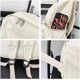 thumbnail image 4 of LHSHID Preppy Corduroy Backpack Large Aesthetic Backpack Fit 15.6 inch Laptop College Backpack Cute Book Bag Casual Daypack (White,One Size), 4 of 7