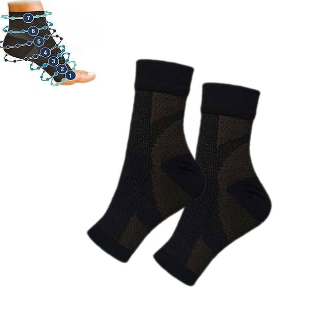 Calcetines de compresión ortopédicos para pies, soporte de tobillo, fascitis plantar, agarre, fútbol, fitness, 1 par