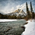 thumbnail image 2 of Collins, Ann 15x15 White Modern Wood Framed Museum Art Print Titled - Canada-Alberta-Kananaskis Country-Mount Kidd and the Kananaskis River, 2 of 4