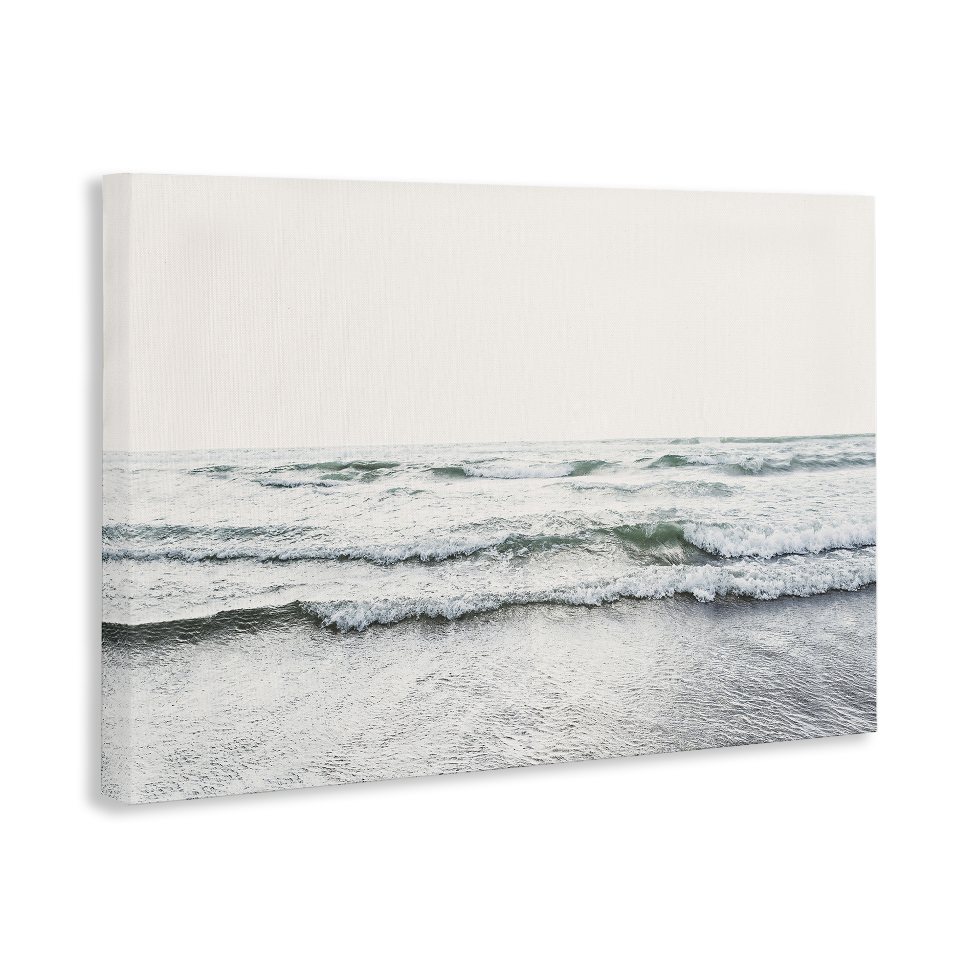 Stupell Industries Rolling Tide Waves Nautical & Beach Photography Wrapped Canvas Art Print Wall Art, 45 x 30