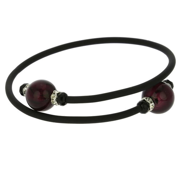 GlassOfVenice Murano Glass Venetian Glamour Bracelet - Purple