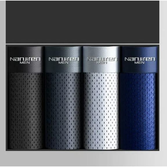 4PACK Bamboo Men's Underwear Boxer Shorts Set Breathable Underpants Men Briefs-Multi-XXL 80-90KG