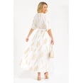 thumbnail image 2 of Vestido bordado de hojas Roman Fashion /Juvenil, 6067 (Blanco) blanco EG, 2 of 4