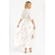 thumbnail image 2 of Vestido bordado de hojas Roman Fashion /Juvenil, 6067 (Blanco) blanco G, 2 of 4