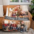 thumbnail image 3 of Couples Gifts Custom Blankets with Photos and Text Multiple Colors Sizes Soft Flannel Blankets Valentines Day Gifts, 3 of 6