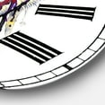 thumbnail image 3 of Designart Oversized Multicolor Analog Round Cottage Modern Wall Clocks, CLM25501-C23, 3 of 3
