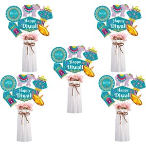 Happy Diwali Centerpiece Sticks Happy Diwali Decorations Festival of Light Diwali Table Decorations Set of 24