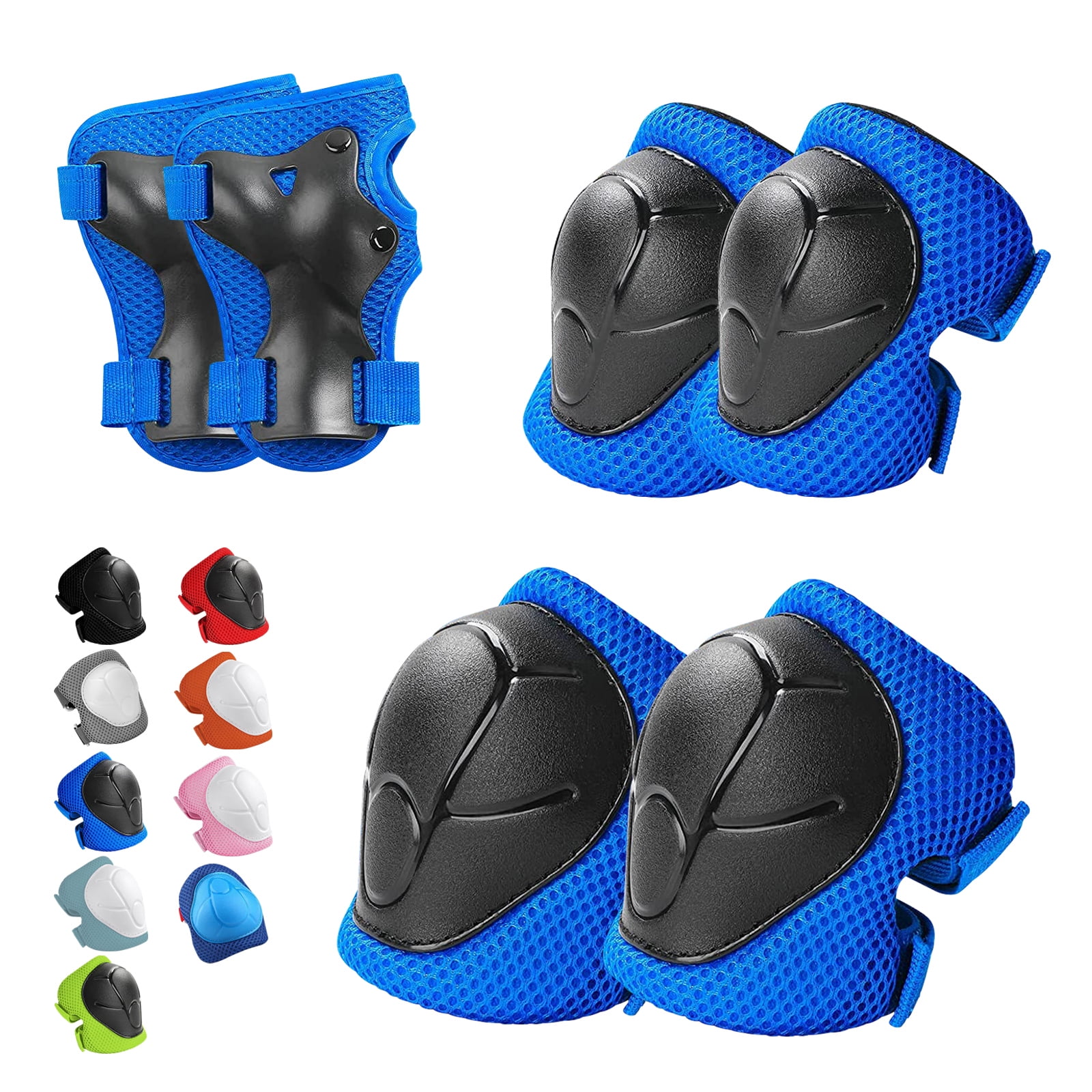 3 In 1 Kids Protective Gear Set, Knee and Elbow Pads & Wrist Guards for 38 Years Toddlers for