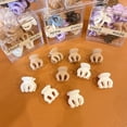 thumbnail image 5 of Mini pinzas de plástico mate para el pelo, horquilla pequeña para bebé, pasadores, accesorios de moda, 10 unids/lote por caja, 5 of 5