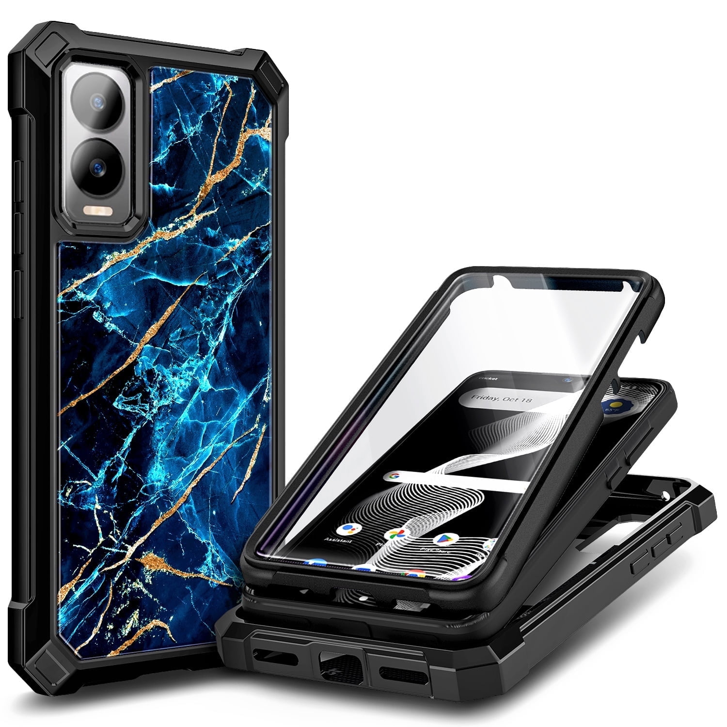NGB SUPREMACY For Cricket Icon 6 Phone Case (SL219C) / AT&T Verge Phone Case (SL219A) Full-Body Protective Shockproof Rugged Bumper Icon 6 Case AT&T Verge Case
