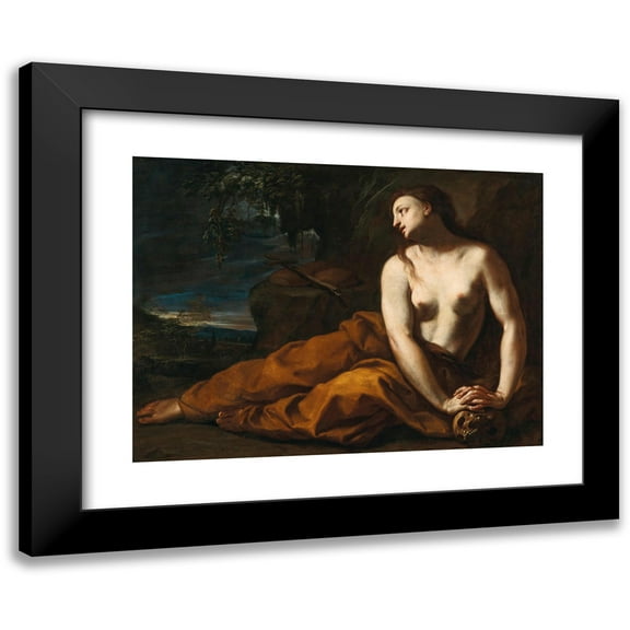 Francesco Trevisani 14x11 Black Modern Framed Museum Art Print Titled - Mary of Egypt