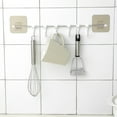 thumbnail image 4 of Masteelf  Hanging Shower Curtain Hooks Sponge Holder for Kitchen Sink White, 4 of 8