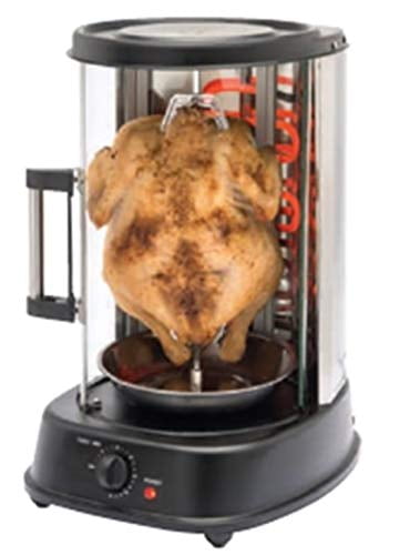 KeyTop Vertical Rotisserie Oven Electric Grill Countertop Oven Shawarma Machine 