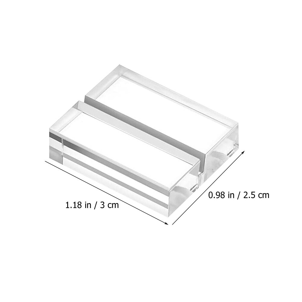 12 pcs Acrylic Card Display Stand Clear Acrylic Table Number Stands for Wedding