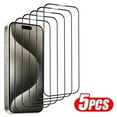 thumbnail image 1 of 5Pcs Tempered Glass For iPhone 15 11 12 13 14 Pro Max Mini Full Cover Screen Protector For iPhone 16 PRO 15 14 Plus XR X XS MAX, 1 of 6